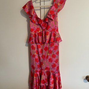 Show Me Your Mumu Reese Ruffle Dress - Smooch Floral - Size Small